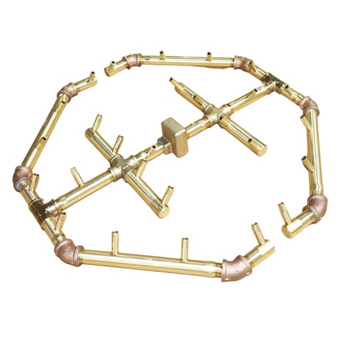 CAD Drawings Warming Trends Octagonal CROSSFIRE Brass Burner: CFBO280