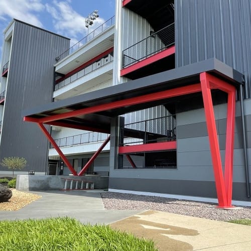 CAD Drawings BIM Models Lawrence Fabric & Metal Structures Metal Awnings & Canopies