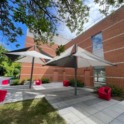 Multi-Panel Single Post - Shade Systems, Inc. - CADdetails