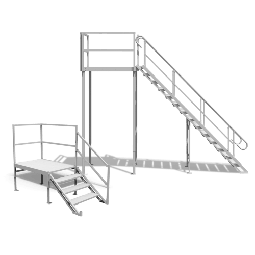 CAD Drawings Upside Innovations Adjustable Portable Aluminum Stairs