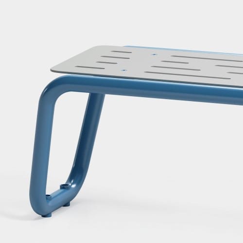 CAD Drawings BIM Models Green Theory™ Paperclip Backless Bench