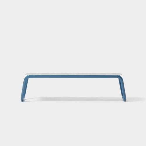 CAD Drawings BIM Models Green Theory™ Paperclip Backless Bench