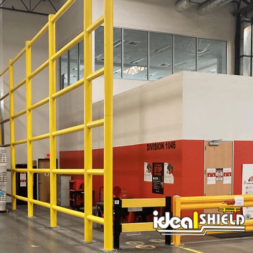 Guardwall Safety Wall Guardrail - Ideal Shield - CADdetails