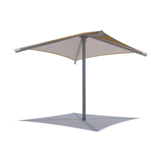 Single Post Pyramid - USA SHADE - CADdetails