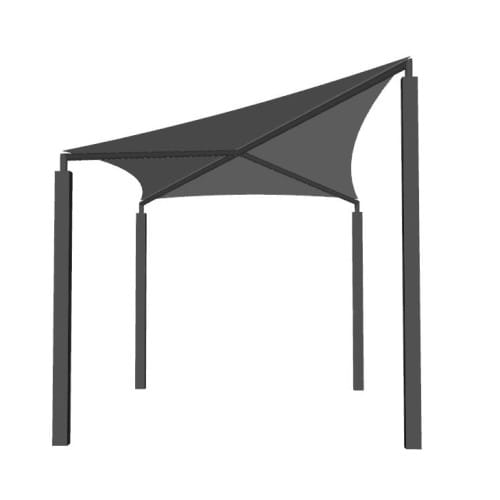Kite Shade Structure - Shade 'N Net - CADdetails