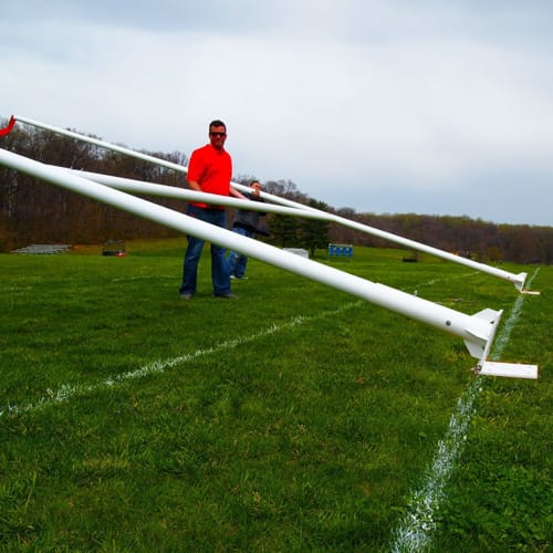 Shell Rvie Goal Post Hinged Rugby Goal Post - CADdetails