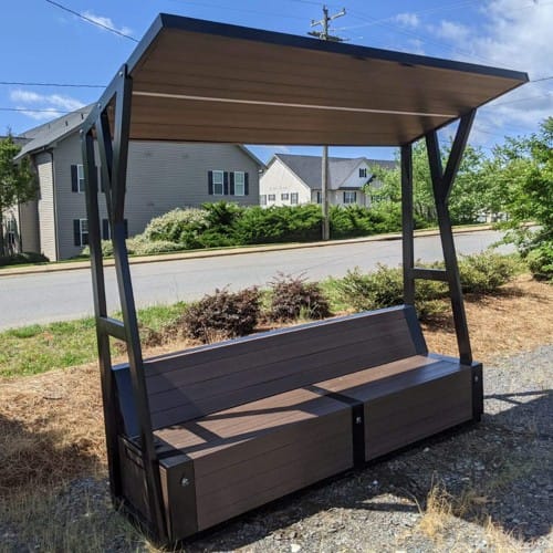 CAD Drawings SELS - Smart Era Lighting Systems Solar Bus Shelter Lighting & Charging Station: SB1060