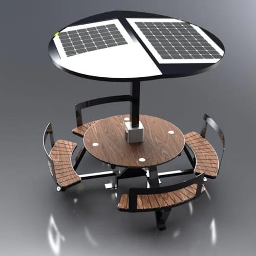 CAD Drawings SELS - Smart Era Lighting Systems Charging Station & Park Lamp: ST1020-RU