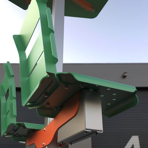 CAD Drawings SELS - Smart Era Lighting Systems Solar Transit Shaded Seating: Leaf Cover
