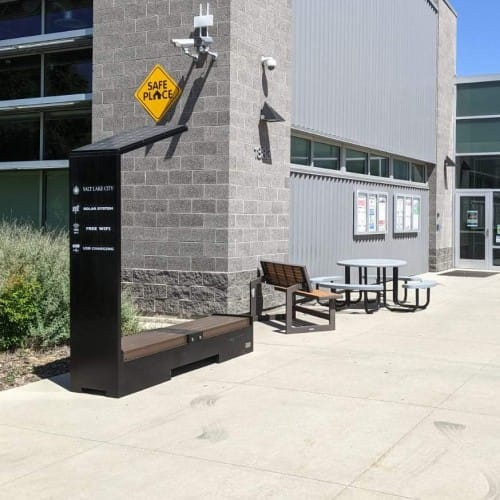 CAD Drawings SELS - Smart Era Lighting Systems Solar Charging and Connectivity Station Bench: SB1050