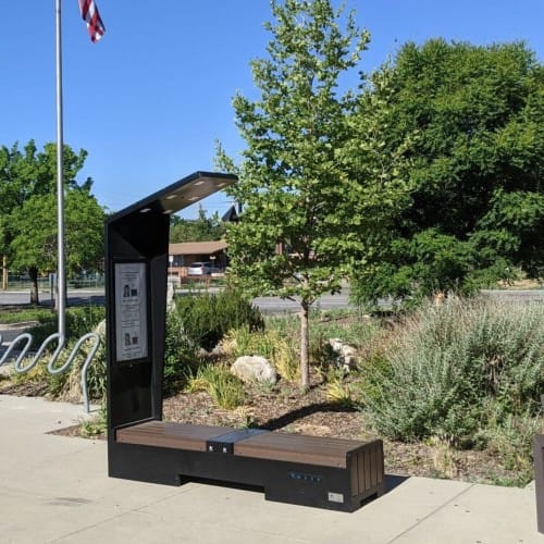 CAD Drawings SELS - Smart Era Lighting Systems Solar Charging and Connectivity Station Bench: SB1050