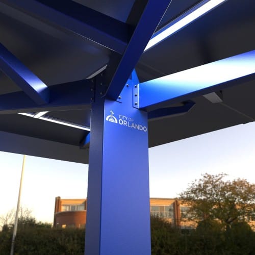 CAD Drawings SELS - Smart Era Lighting Systems Solar Charging Station with Lighting: "STAG" Table