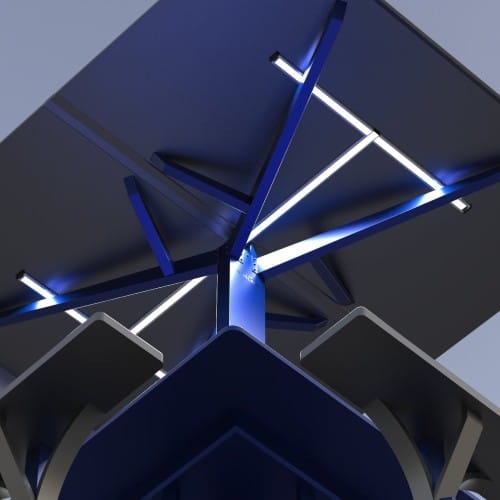 CAD Drawings SELS - Smart Era Lighting Systems Solar Charging Station with Lighting: "STAG" Table
