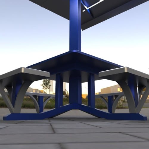 CAD Drawings SELS - Smart Era Lighting Systems Solar Charging Station with Lighting: "STAG" Table