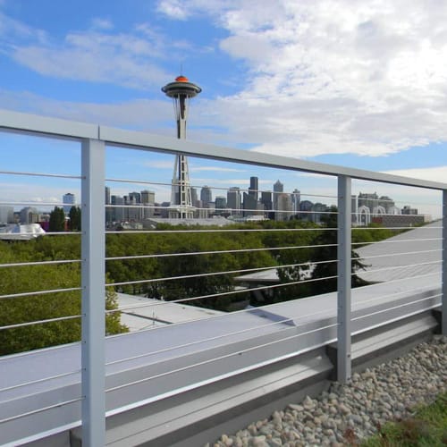 CAD Drawings Skyline Systems Metal Railing System - Stainless Cable