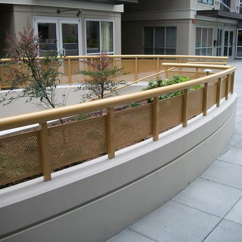 CAD Drawings Skyline Systems Metal Railing System - Perforated