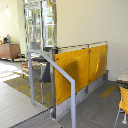 CAD Drawings Skyline Systems Metal Railing System - Glass