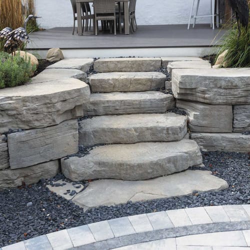 CAD Drawings Nicolock Paving Stones Irregular Steps