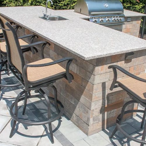 CAD Drawings Nicolock Paving Stones L Shaped Kitchen with Verona Wall