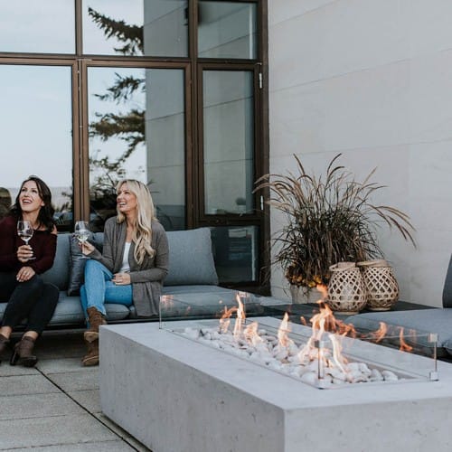 CAD Drawings BIM Models Dekko Concrete Fire Pit: Sonoma 72