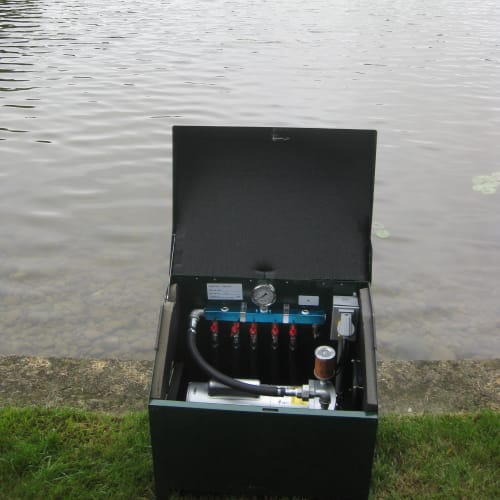 CAD Drawings BIM Models EasyPro Pond Products Standard Lockable Steel Aeration Cabinet (SC22)
