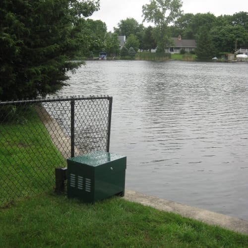 CAD Drawings BIM Models EasyPro Pond Products Standard Lockable Steel Aeration Cabinet (SC22)