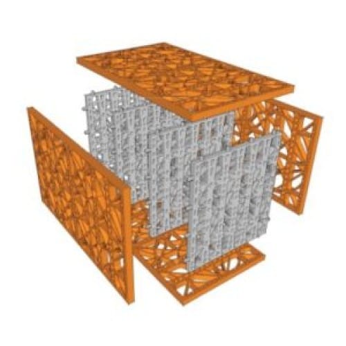 CAD Drawings EasyPro Pond Products High Strength Res-Cubes – 16"W x 17.5" T x 27" L *sold in pairs ONLY* (HSC44)