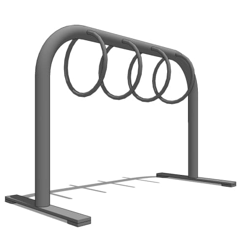 CAD Drawings BIM Models Maglin Site Furniture Inc. MBR-0300-00001 (MBR300-4-DB)