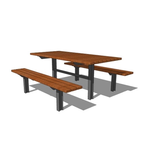 CAD Drawings BIM Models Maglin Site Furniture Inc. MTB-0210 (MLPT210)