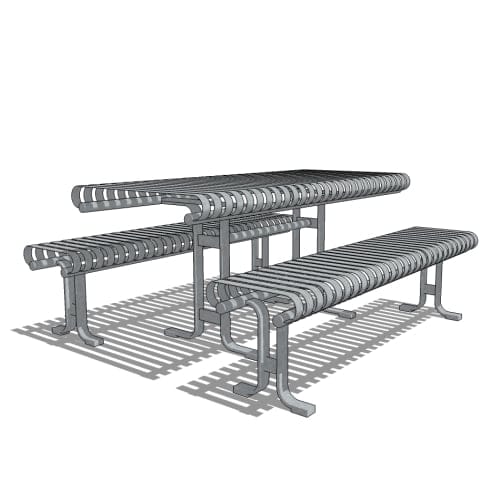 CAD Drawings BIM Models Maglin Site Furniture Inc. MTB-0510-00001 (MLPT510-S)