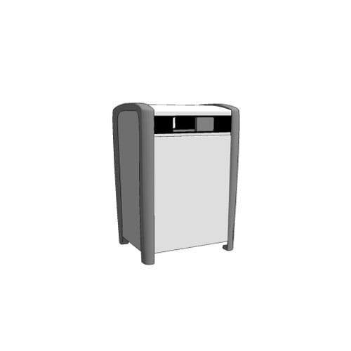 CAD Drawings BIM Models Maglin Site Furniture Inc. MTR-1400-00001 (MLWR1400-32-M-FB)