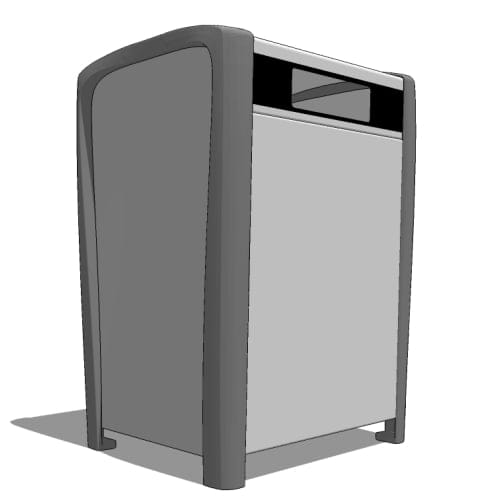 CAD Drawings BIM Models Maglin Site Furniture Inc. MTR-1400-00001 (MLWR1400-32-M-FB)
