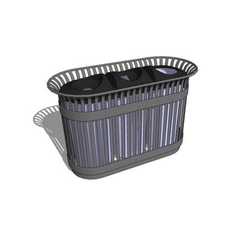 CAD Drawings BIM Models Maglin Site Furniture Inc. MRR-0200-00008 (MRC203-ST)