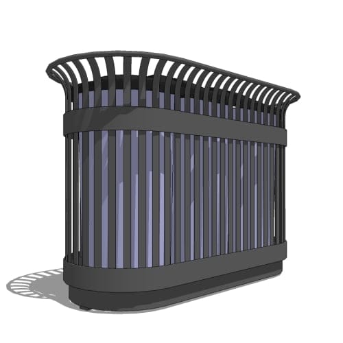 CAD Drawings BIM Models Maglin Site Furniture Inc. MRR-0200-00008 (MRC203-ST)