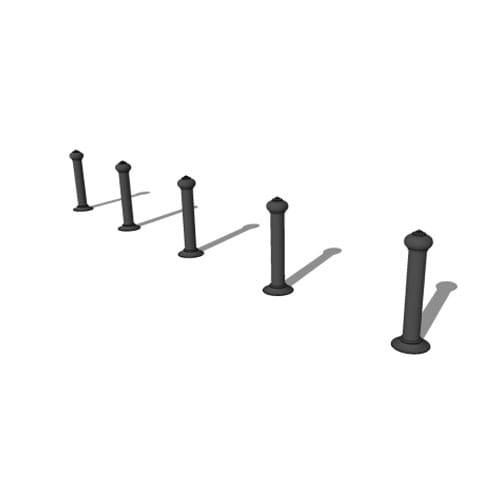 CAD Drawings BIM Models Maglin Site Furniture Inc. MBO-0100-00001 (MTB100-B1)